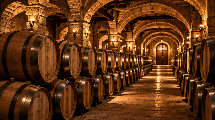 Traditional wine cellar