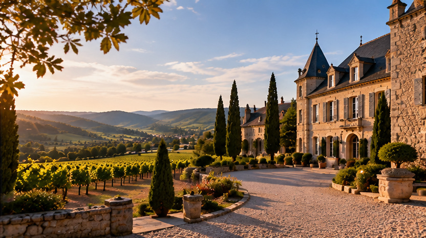 European wine estate and vineyard architecture