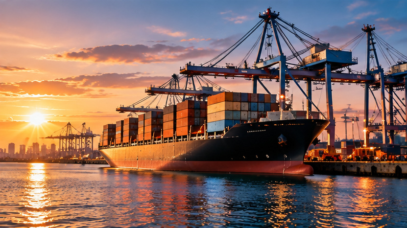 International shipping port